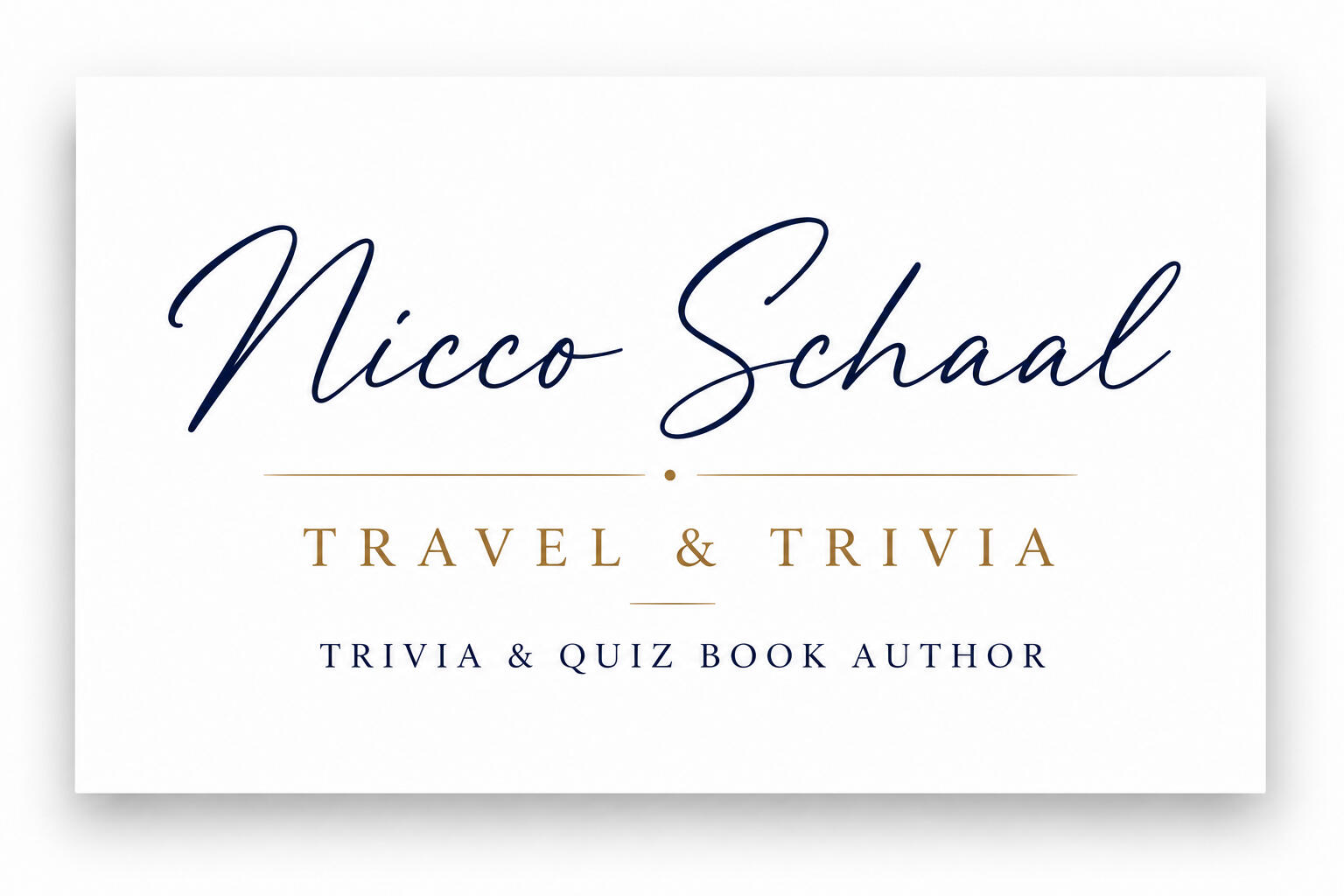 TRAVEL & TRIVIA BY NICCO SCHAAL